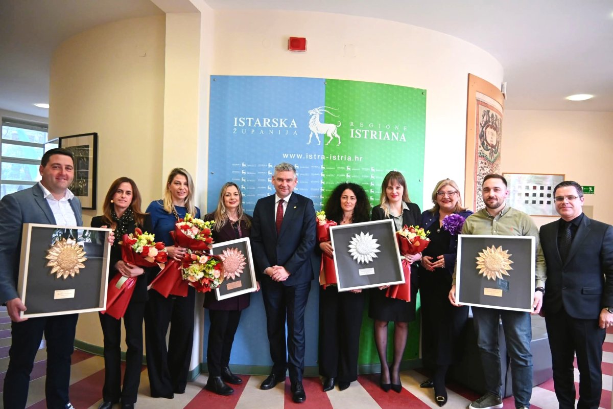  Župan Miletić primio dobitnike nagrade SUNCOKRET iz Istarske županije 
