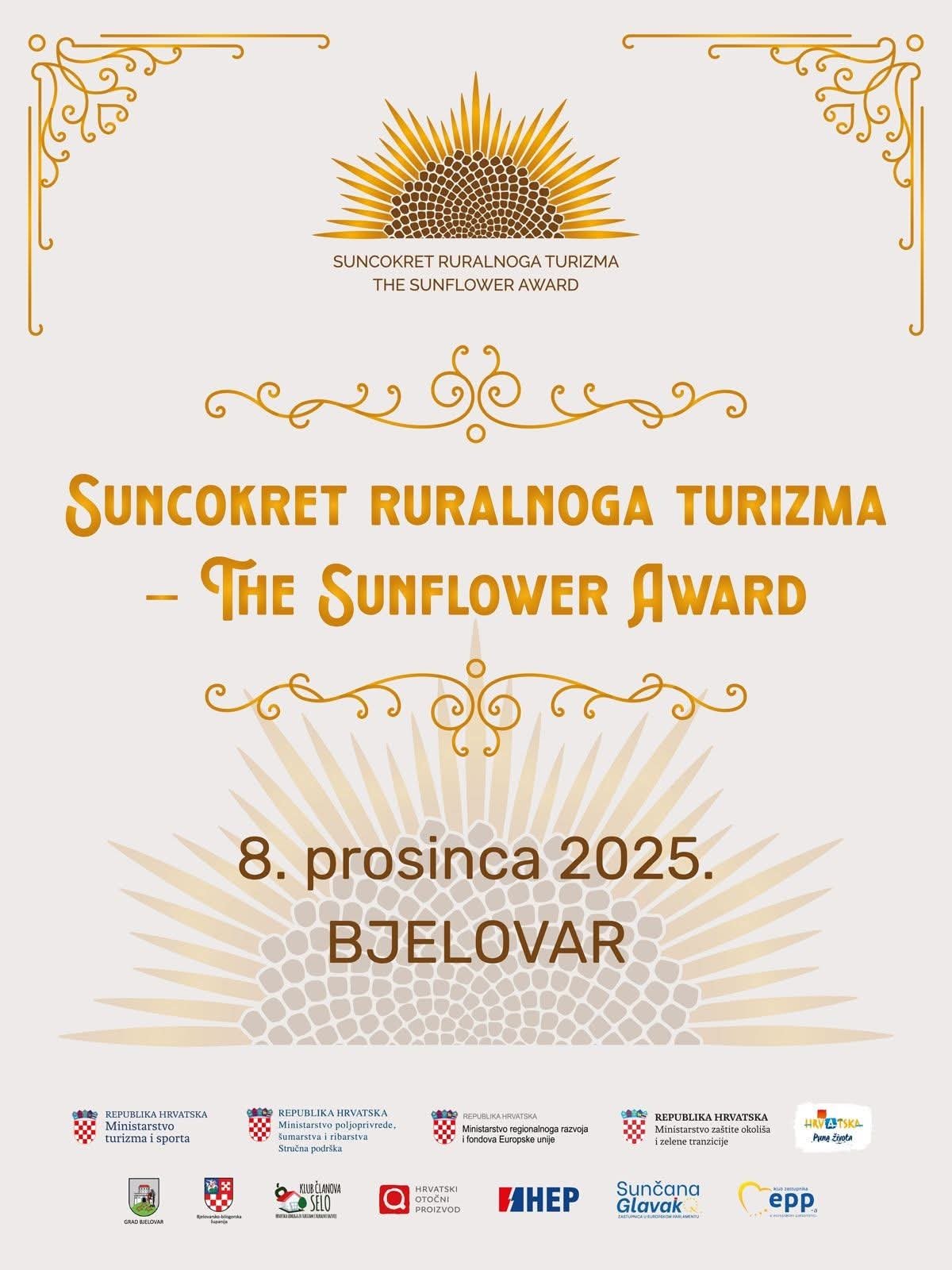 PRIJENOS UŽIVO - Svečana dodjela nagrada SUNCOKRET ruralnoga turizma 2025. 