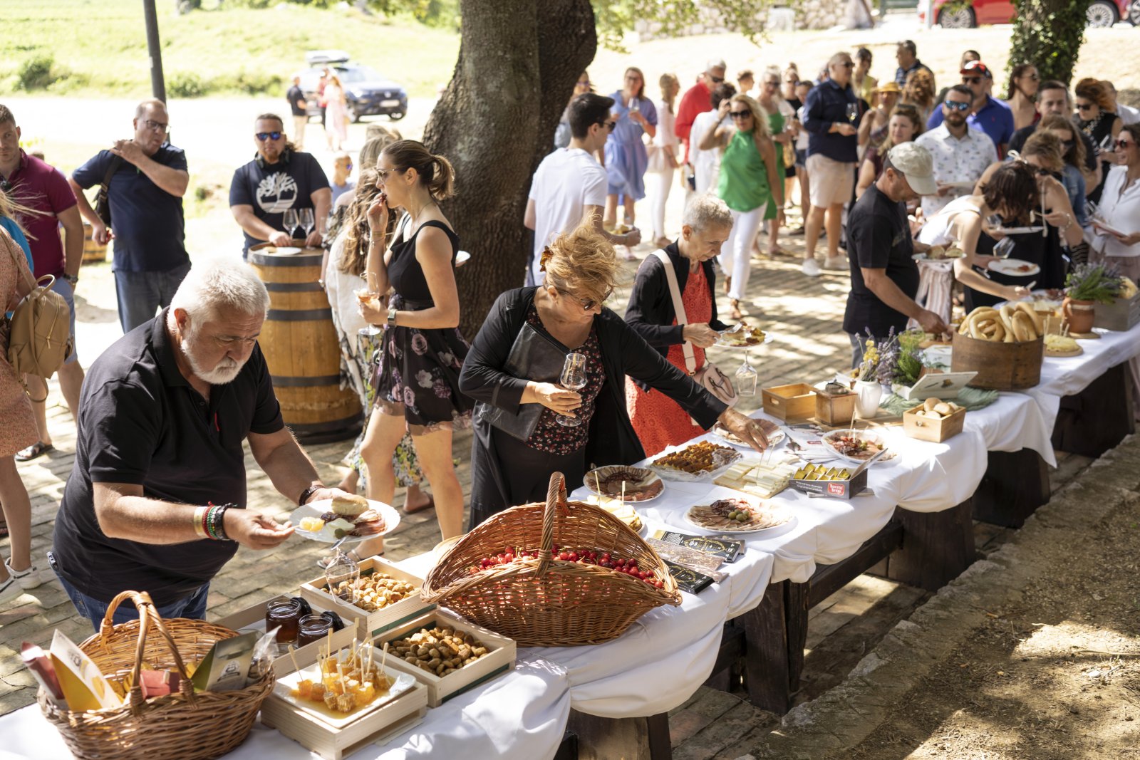 Pjenušavi doručak u vinogradu